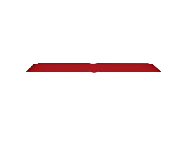 Plateau de jeu 18mm tapissé - Compatible billards 7 pieds Arizona - Coloris Rouge