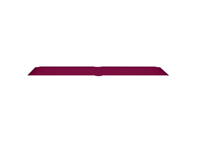 Plateau de jeu 18mm tapissé - Compatible billards 7 pieds Arizona - Coloris Prune