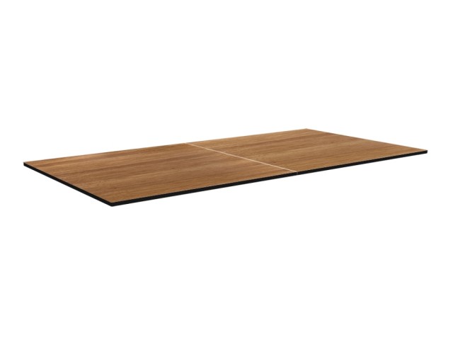 Plateaux dinatoires réversibles - Compatible tables de jeu 7 pieds - Coloris Hêtre boisé