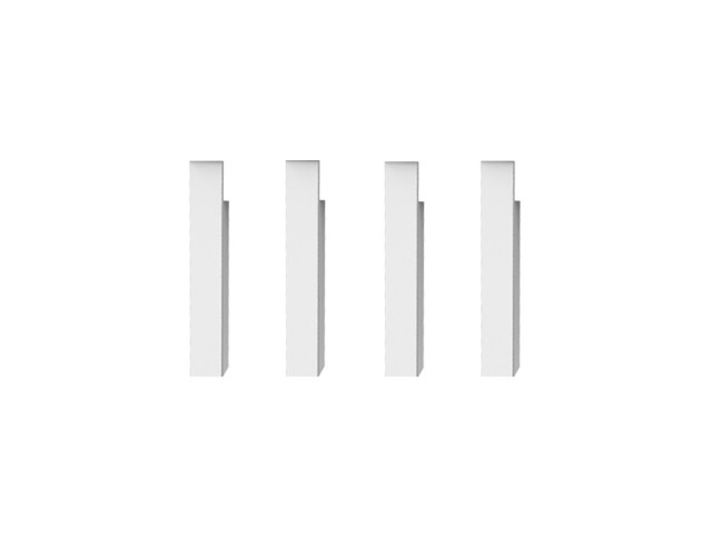 Set de 4 pieds ajustables en hauteur - Compatible tables de jeu 6 et 7 pieds - Coloris Blanc laqué
