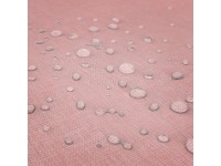 Nappe rectangulaire effet lin imperméable 260x170cm - Gamme Linen - Coloris rose (2)