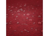 Nappe rectangulaire effet lin imperméable 260x170cm - Gamme Linen - Coloris rouge (2)