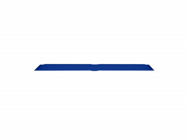 Plateau de jeu 18mm tapissé - Compatible billards 6 pieds Texas - Coloris Bleu