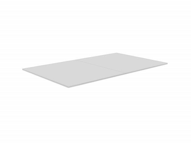 Plateaux dinatoires réversibles - Compatible tables de jeu 6 pieds - Coloris Blanc laqué