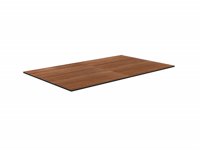 Plateaux dinatoires réversibles - Compatible tables de jeu 6 pieds - Coloris Hêtre boisé