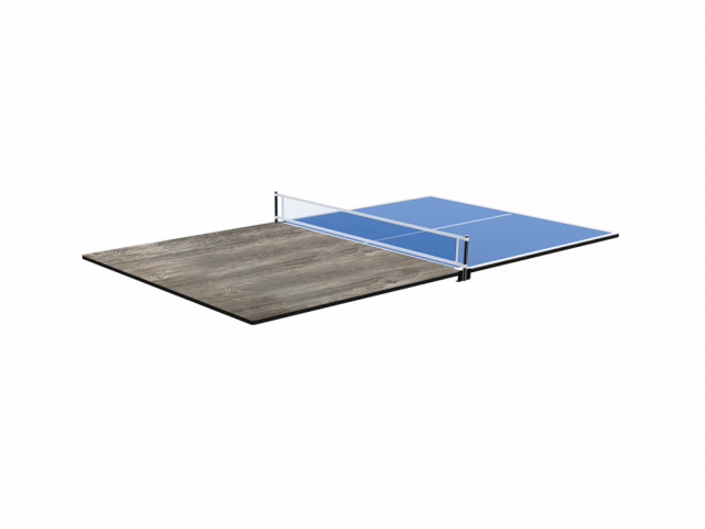 Plateaux dinatoires réversibles Ping Pong avec accessoires - Compatible tables de jeu 6 pieds - Coloris Industriel