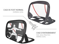 Cage de foot pliable 2en1 120x90cm - Modèle Newbie (3)