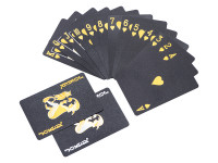 Lot de 3 paquets de 54 cartes brillantes PET waterproof - Coloris Noir (3)