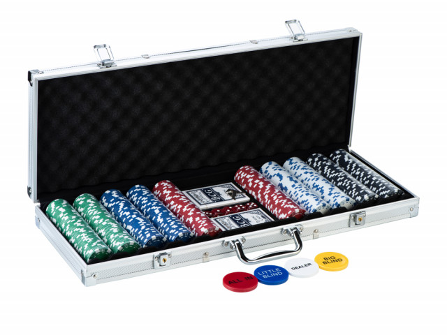 Mallette de poker 500 jetons 14gr - Modèle Vegas 