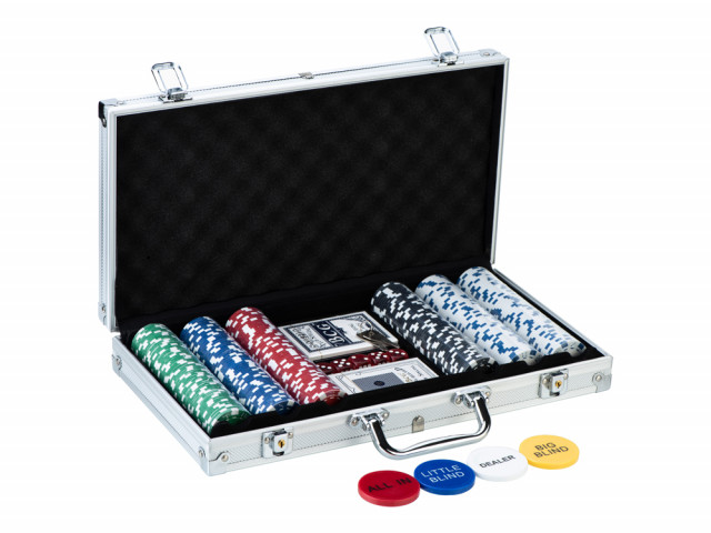 Mallette de poker 300 jetons 14gr - Modèle Vegas