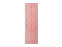 Tapis de Yoga DF SPORTS antidérapant 183x61x0.6cm avec housse - Modèle Nirvana - Rose (2)