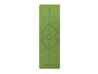 Tapis de Yoga DF SPORTS antidérapant 183x61x0.6cm avec housse - Modèle Nirvana - Vert (2)